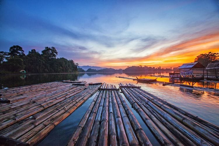 Pemandangan di Situ Gede, Tasikmalaya, Jawa Barat.