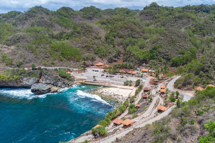 Pantai Klotok di Wonogiri yang Makin Indah usai Direvitalisasi, Rabu (29/11/2023).